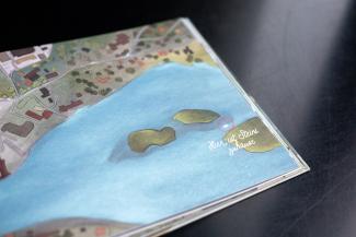 a detail shot of an illustrated book