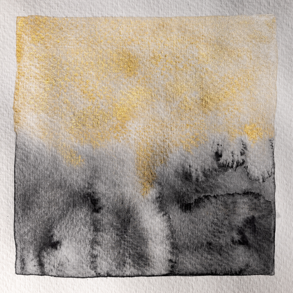 Watercolour album cover art for Imela, a piano song written by nayansamuel